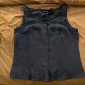 Willi smith linen denim colored tank